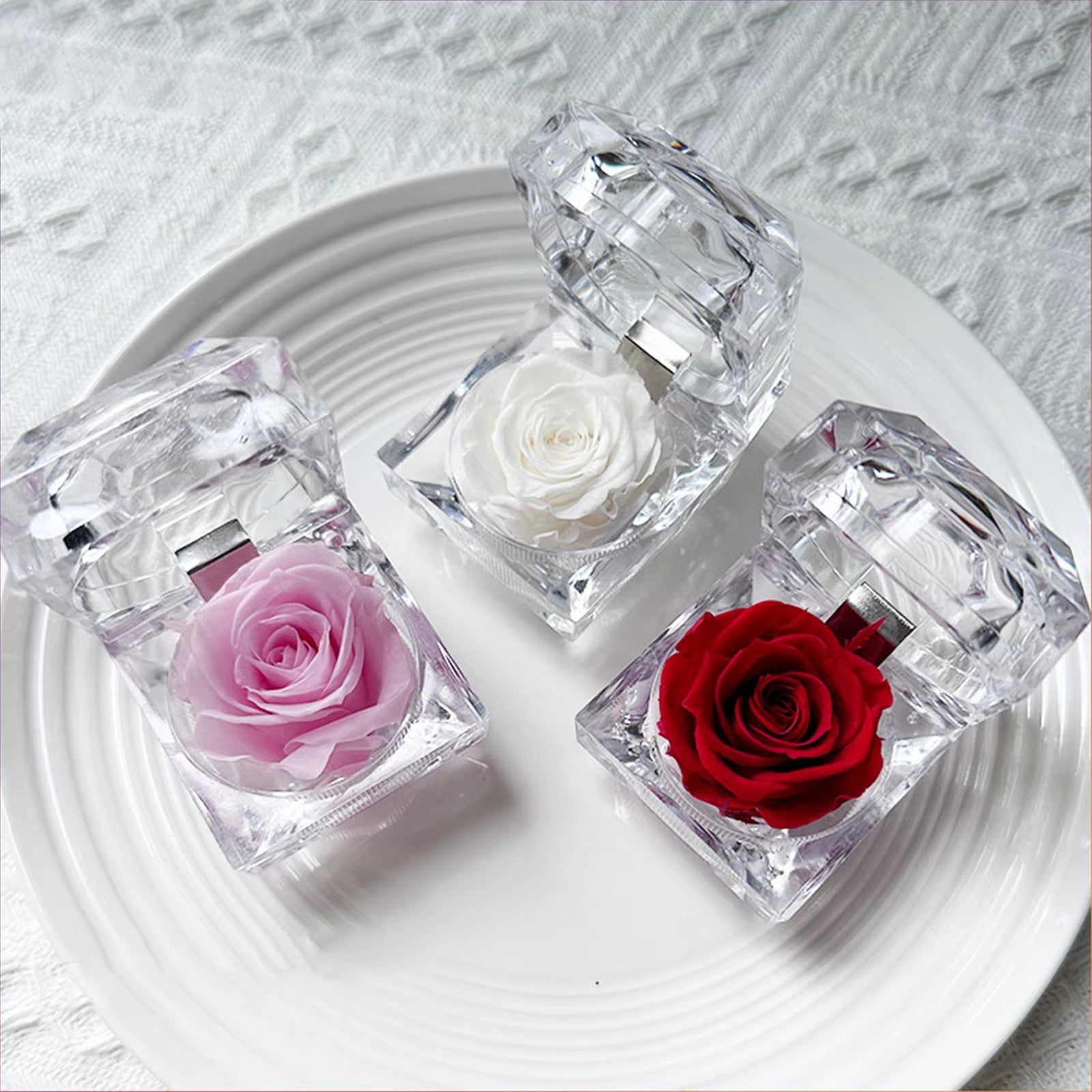 Eternal Rose Preserved Flower Rose Never Withered Rose Gift for Valentine'S Day Birthday and Anniversary with Drawer Gift Box